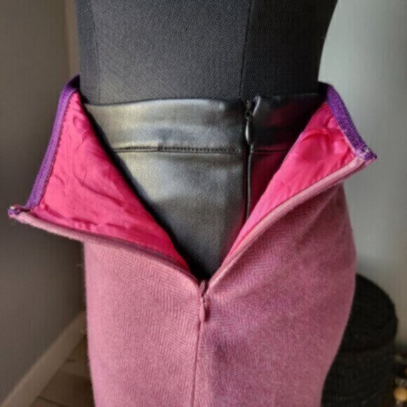 GAP Pink Tweed  Skirt Sz 0 - Picture 10 of 11